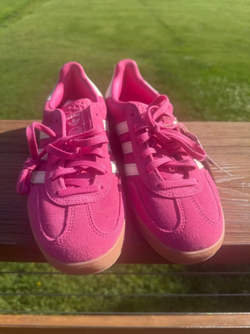 Adidas Gazelle Indoor Gum Pink and White Sneakers Size 8 - Picture 3 of 12